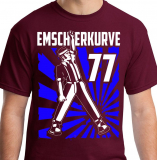 Emscherkurve 77 - Skinhead on stage Motiv 2 - T-Shirt (red)