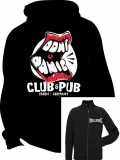 Dont Panic Club Logo - Campus-Sweat-Jacke (black) mit Front-Brustlogo