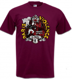Paris Violence - French Oi! Wave  T-Shirt (bordeaux)