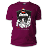 Dont Panic Club Dogs Logo Tshirt (bordeaux) For my family for my friends