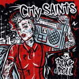 City Saints - Punk&Roll (2LP) transblue splatter Vinyl Gatefolder