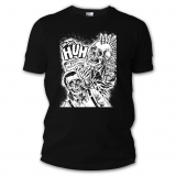 On the Huh - Rebel RocknRoll Tshirt (black) white print