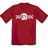 Trojan 2 Tone Tshirt (bordeaux)
