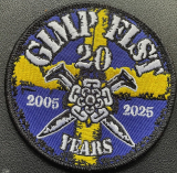 Gimp Fist 20years gestickter Patch (black)