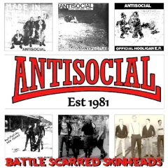 Antisocial - Battle Scarred Skinheads (LP) lim. colored Vinyl