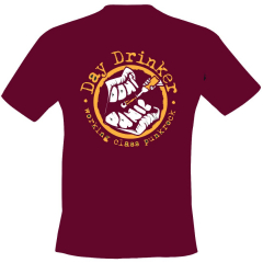 Day Drinker - Don´t Panic T-Shirt (bordeaux) Dont Panic Support