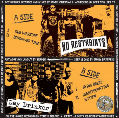 Day Drinker / No Restraints - Same Streets (EP) limited orange/black Vinyl + MP3