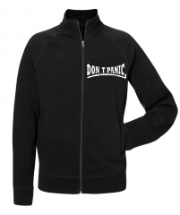 Dont Panic Club Logo - Zipper-Jacke (black) mit Front-Brustlogo