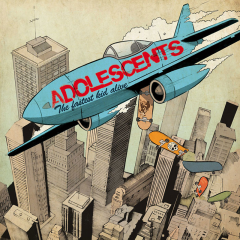 Adolescents - The Fastest Kid alive (LP) 10th anniversary halfnhalf Vinyl limited