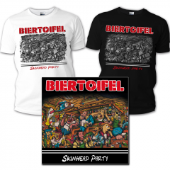 Biertoifel - Skinhead Party Bundle (LP+white Shirt) black Vinyl