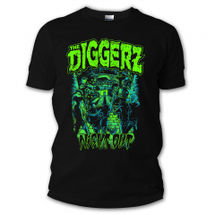 Diggerz - Don´t Panic Attack T-Shirt (black) ghoulgreen Print