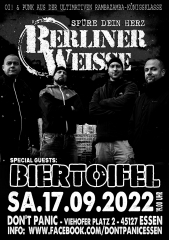 Berliner Weisse / Biertoifel (Ticket) 17.09.22 Dont Panic Essen