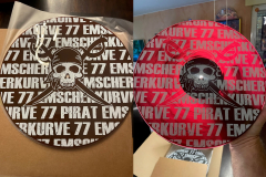 Emscherkurve77 - Augen zu und Durch (LP) lumi-red printed Vinyl