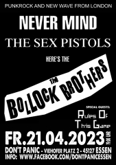 Bollock Brothers - live! (Ticket) 21.4.23 Dont Panic Essen