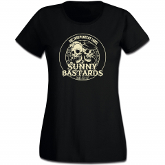 Sunny Bastards Logo Skulls Girlie Shirt (black)