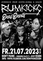 Rumkicks / Deaf Devils (Ticket) 21.07.23 Dont Panic Essen