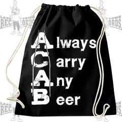 ALWAYS CARRY ANY BEER A.C.A.B. (Turnbeutel)