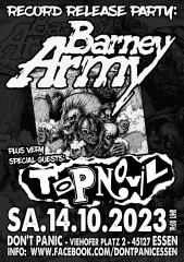 Barney Army / Topnovil (Ticket) 14.10.23 Dont Panic Essen