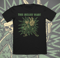 This Means War! - Skully Monkey Tshirt (black)