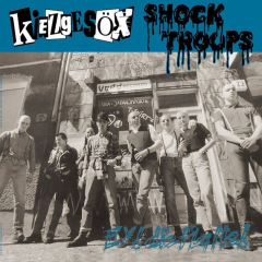 KIEZGESÖX / SHOCK TROOPS - EY! DIE PLATTE! (LP) limited blue Vinyl