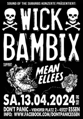 Wick Bambix, Mean Elles (Ticket) 13.04.24 Dont Panic Essen