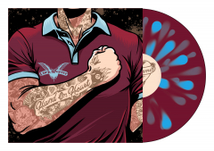 Cock Sparrer - Hand on Heart (LP) tattoo cover oxblood blue splatter Vinyl