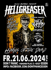 Hellgreaser - Hymns of the Dead Releaseshow (Ticket) 21.06.24 Dont Panic Essen