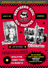 Dont Panic Northern Soul Allnighter The Inciters, The Originators (Ticket) 25.04.25