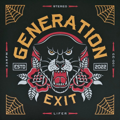 Generation Exit - Lifer (LP) red,white,black splatter Vinyl