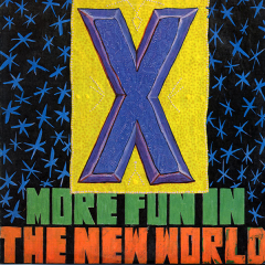 X - more fun in the new world (LP) translucent blue Vinyl Einzelstück