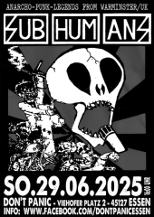 Subhumans (Ticket) 29.06.25 Dont Panic Essen