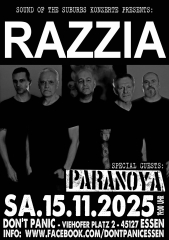 Razzia / Paranoya (Ticket) 15.11.25 Dont Panic Essen