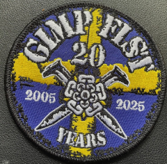 Gimp Fist 20years gestickter Patch (black)