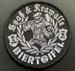 Biertoifel gestickter Patch (black)