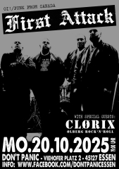 First Attack / Clorix (Ticket) 20.10.25 Dont Panic Essen