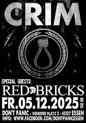 Crim / Red Bricks (Ticket) 05.12.25 Dont Panic Essen