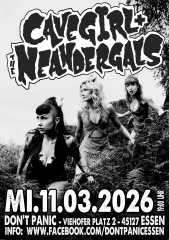 CaveGirl and The Neandergals (Ticket) 11.03.26 Dont Panic Essen