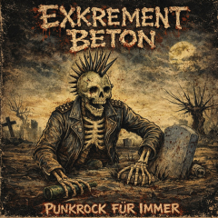 Exkrement Beton - Punkrock für Immer (LP) orange tiger splatter Vinyl
