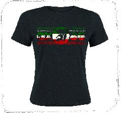 OXO86 - Trojan Girlie-Shirt (black)