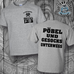 Beck´s Pistols - Pöbel & Gesocks unterwegs T-Shirt (grey)