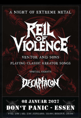 Reil of Violence / Decaptacon (Ticket) 08.01.27 Dont Panic Essen