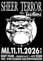 Sheer Terror / Gasoliners (Ticket) 11.11.26 Dont Panic Essen